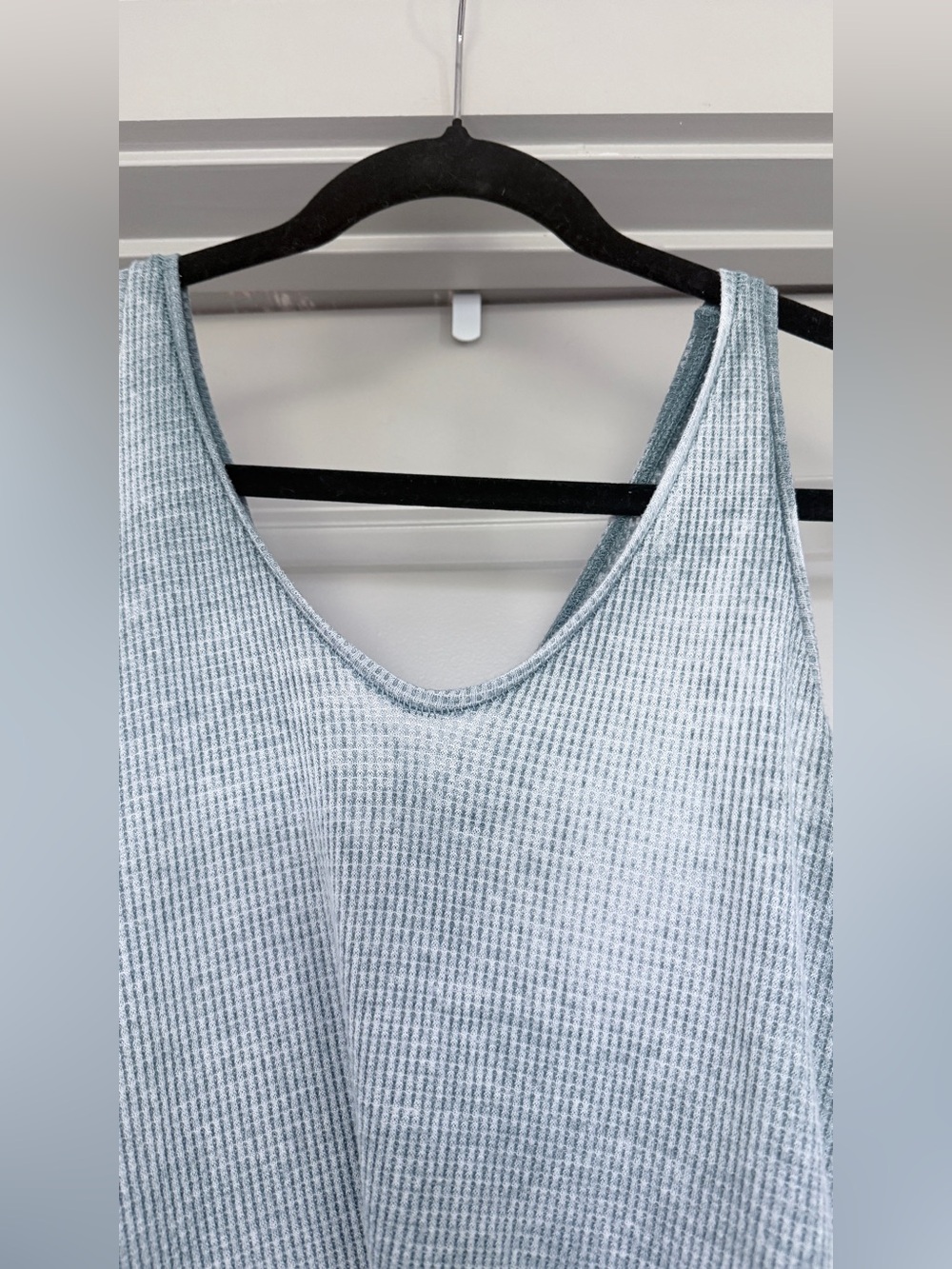 Free People/We The Free Light Blue Waffle Knit Tank - Picture 4 of 7